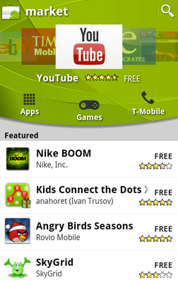 Android Market - Home